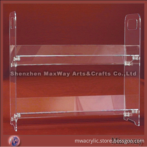 Clear 2 Tiers Floor High Grade Acrylic Tray